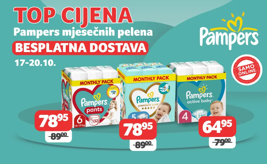 Pampers besplatna dostava