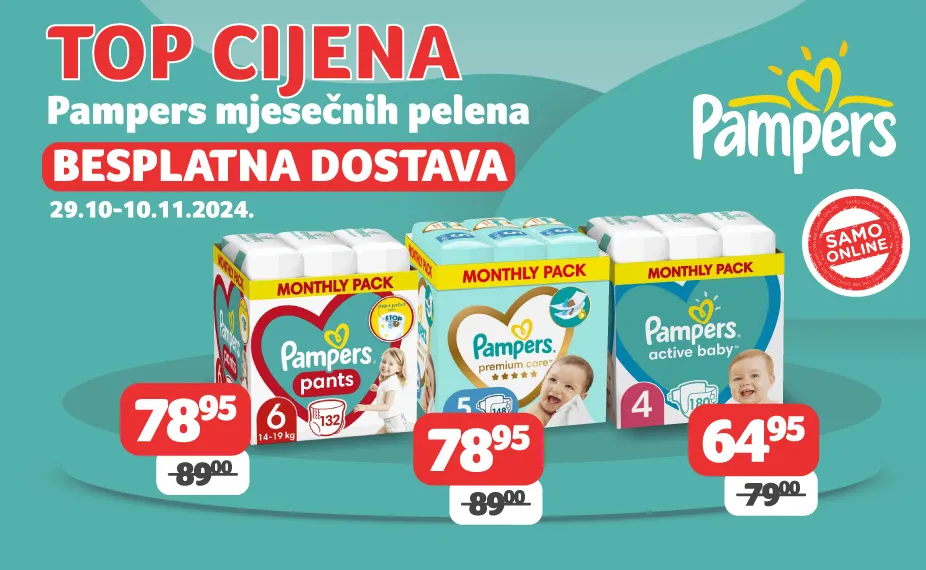 Pampers besplatna dostava