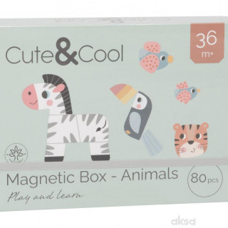 Cute&Cool drvena igračka magnetna kutija životinje 