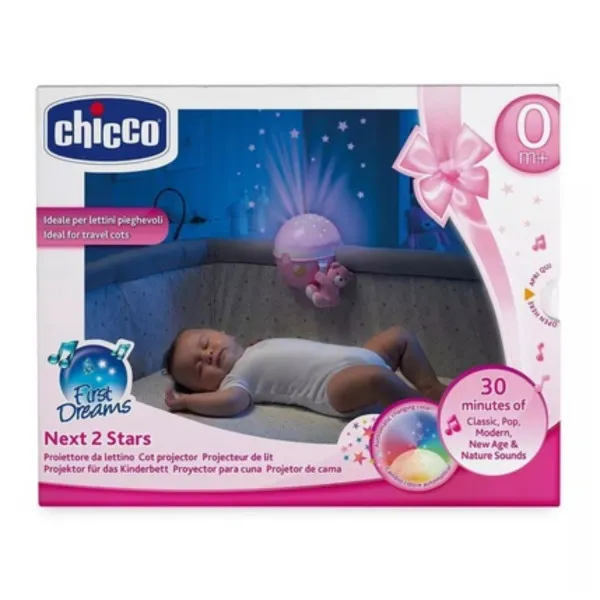 Chicco projektor Next 2, zvezde roze 