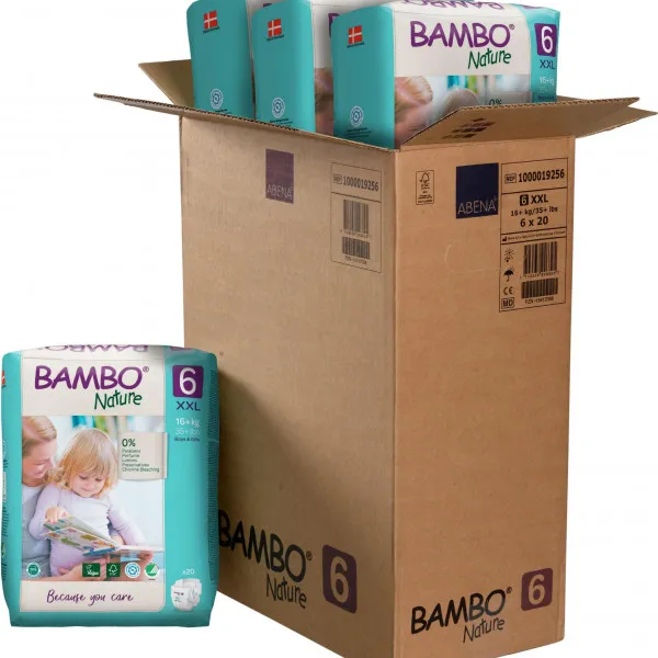 Bambo pelene pak 6, 16+kg  4+2gratis 