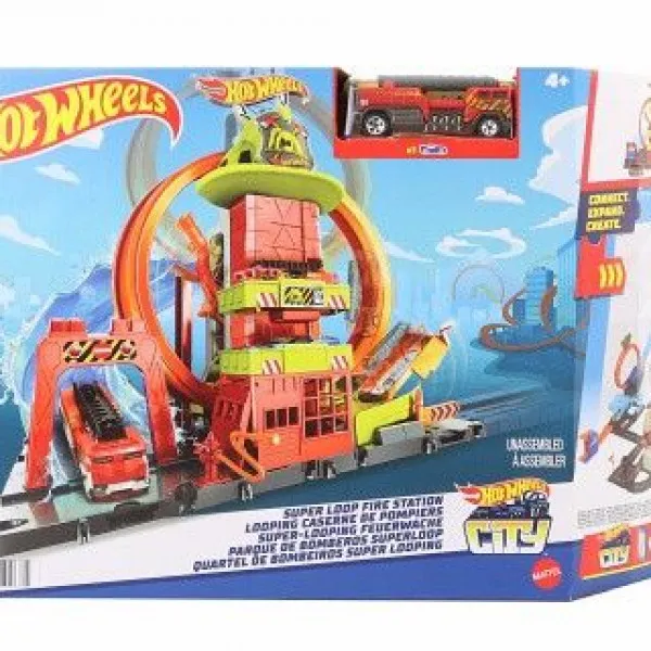 Hot Wheels set za igru vatrogasna superstanica 