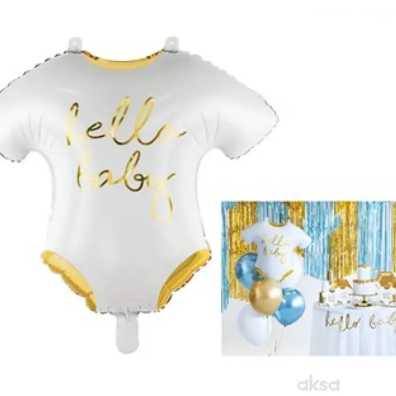 Folijski balon hello baby 51x45 cm 