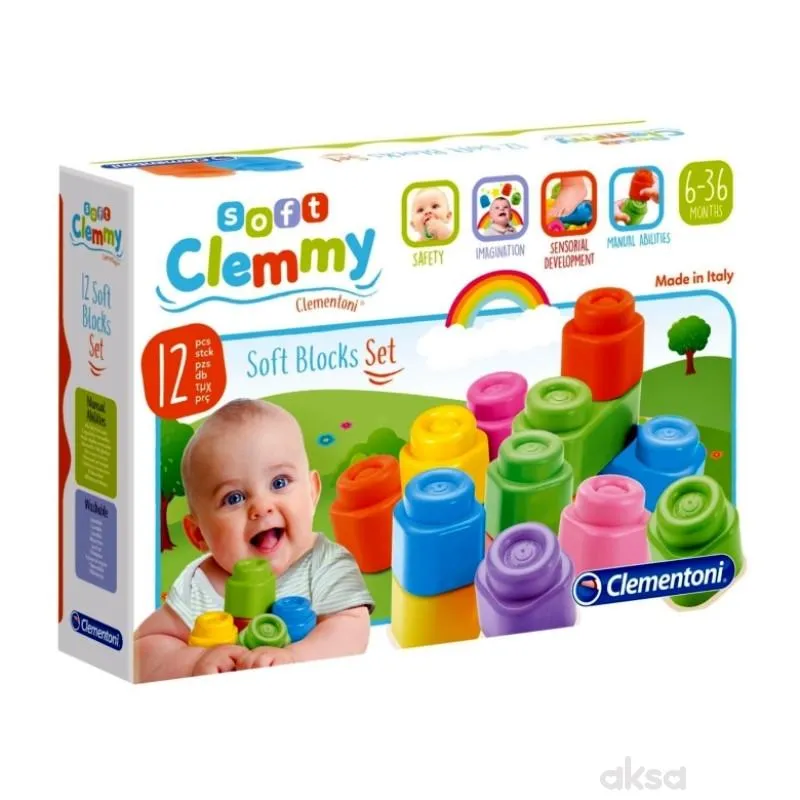 Igr  Clemmy Set 12Kom Mekanih Kocki 