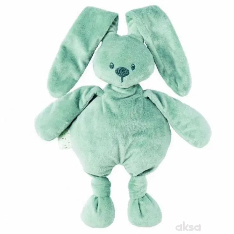 Nattou plišani zeka Lapidou Cuddly coppergreen 