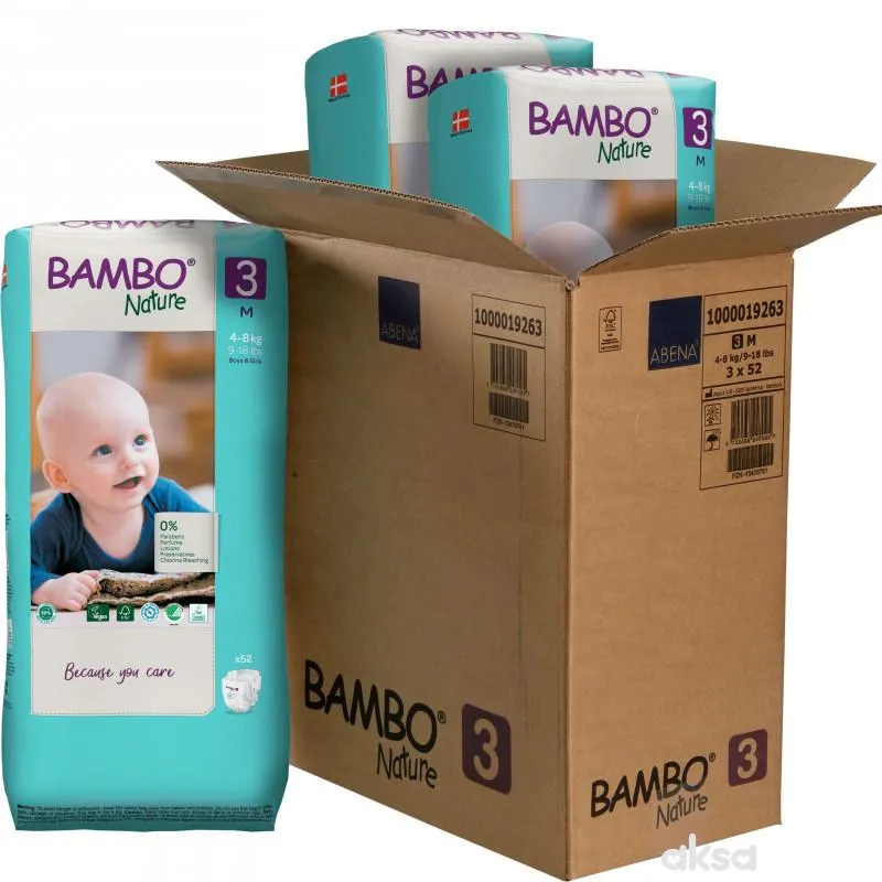 Bambo pelene mega box 3, 4-8 kg 156kom