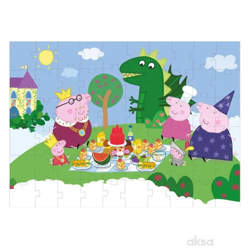 Dodo puzzle 2u1 Peppa prase, piknik 60 kom 