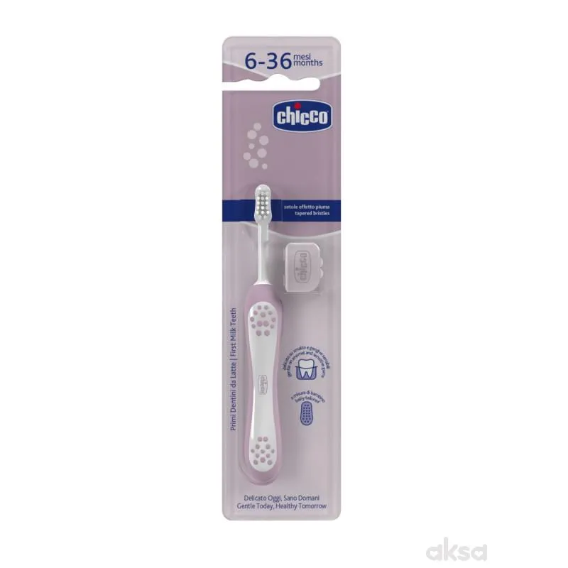 Chicco četkica za zube lila,6-36m