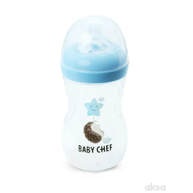 Baby Chef flašica plastična 240ml, plava 