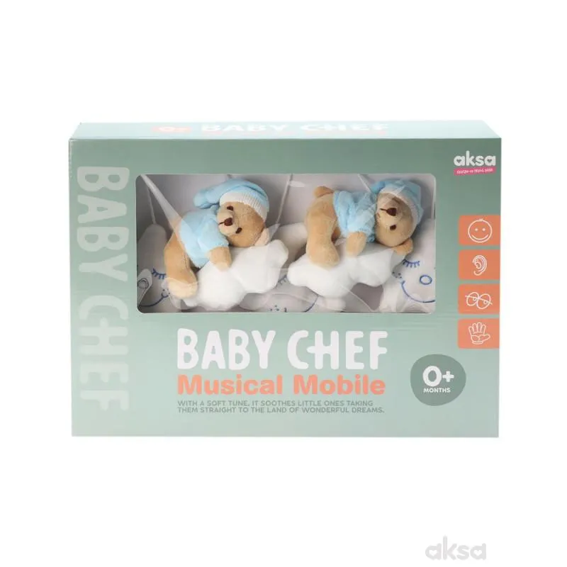 Baby chef muzička vrteška plava 