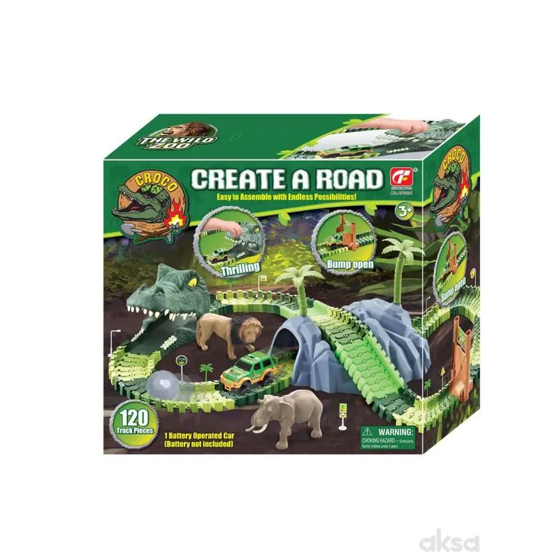 Cute&Cool uradi sam dino staza sa autom, 120kom
