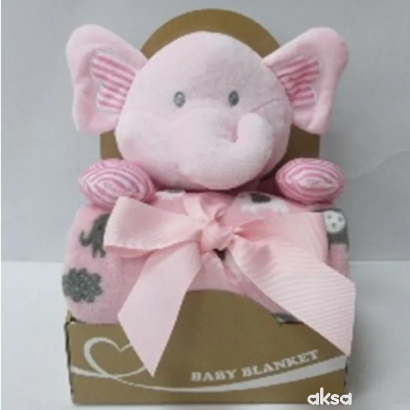Jungle Baby set igračka i ćebe roze